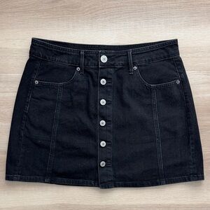 American Eagle - High Rise A Line Mini Denim Skirt